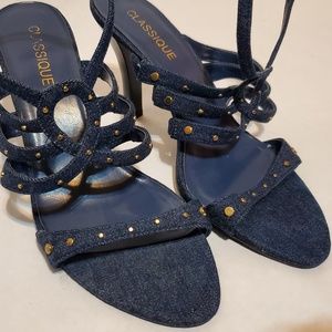Classique Denim Heels